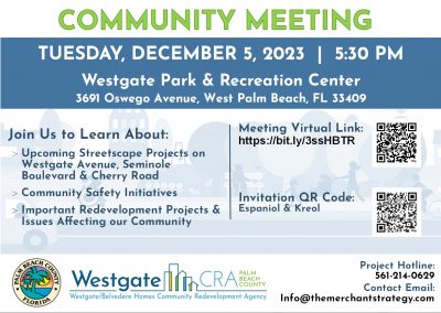 December 5, 2023: Community Meeting