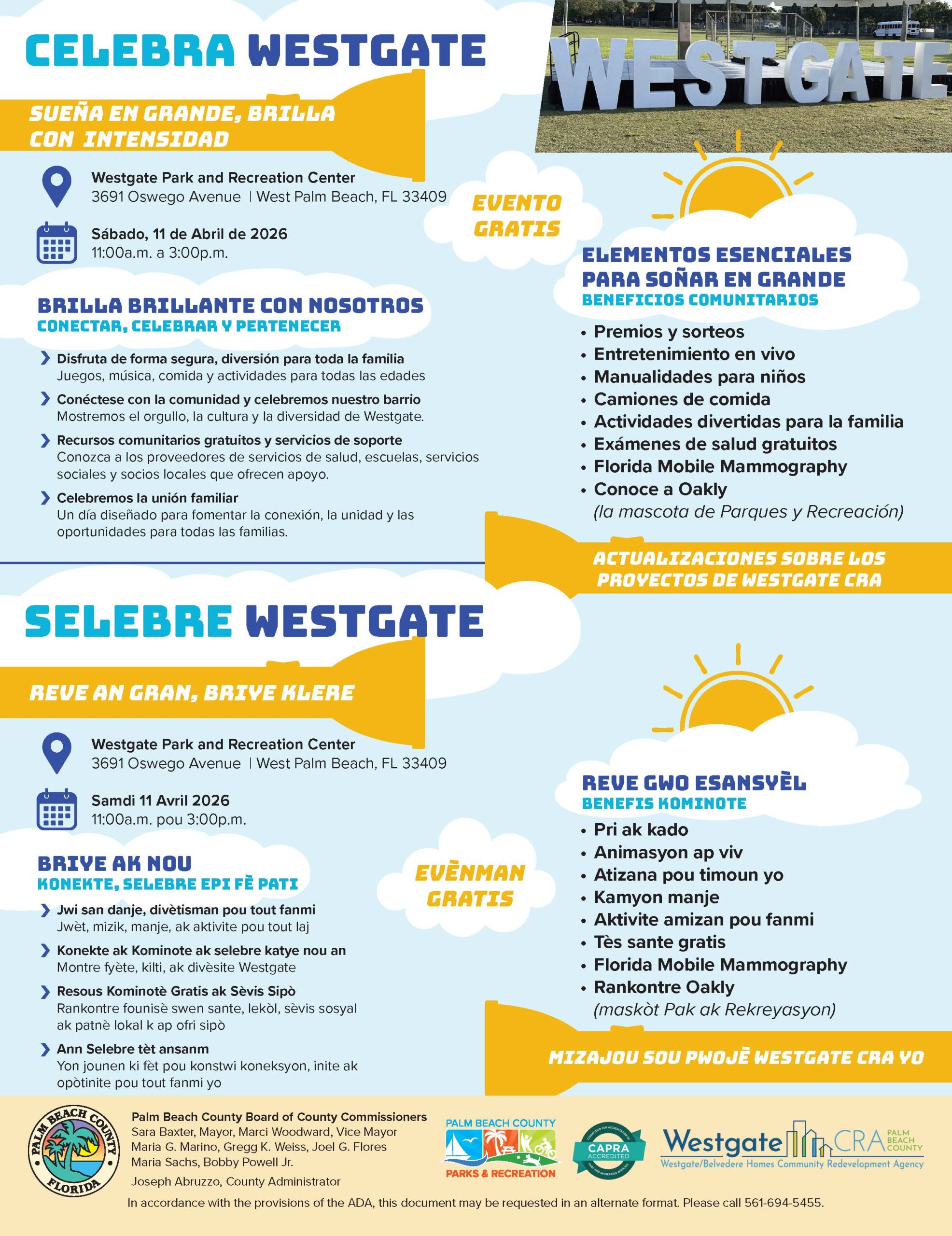 collage of images from Celebrate Westgate Festival