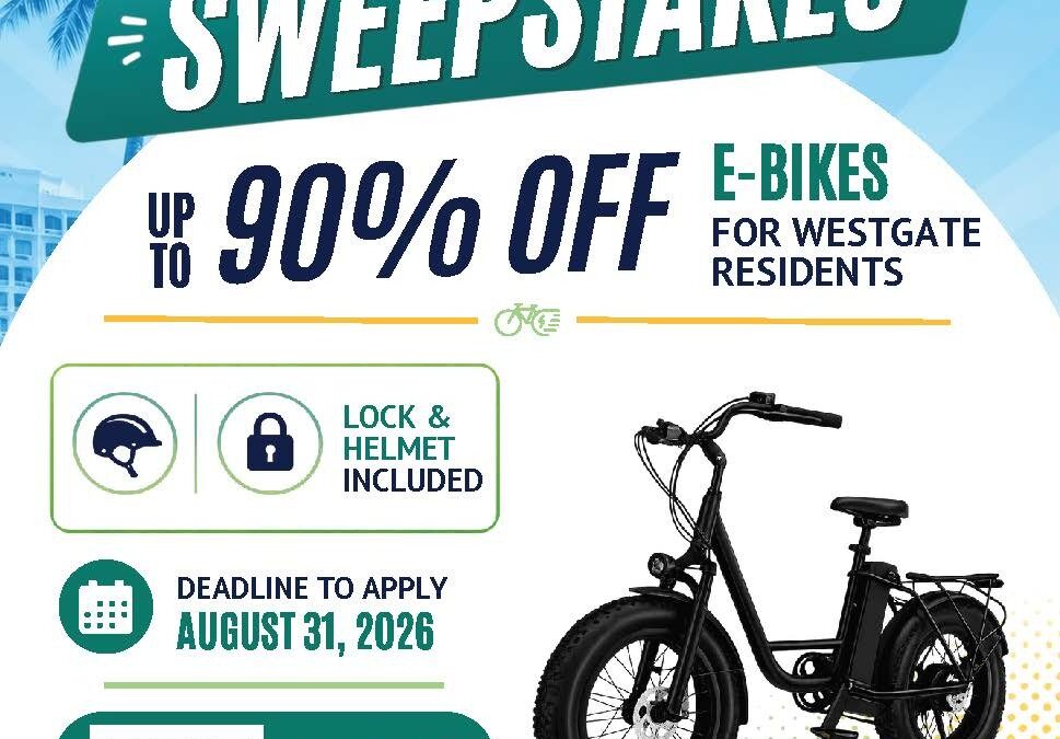 Westgate x WPBgo E-Bike Sweepstakes!
